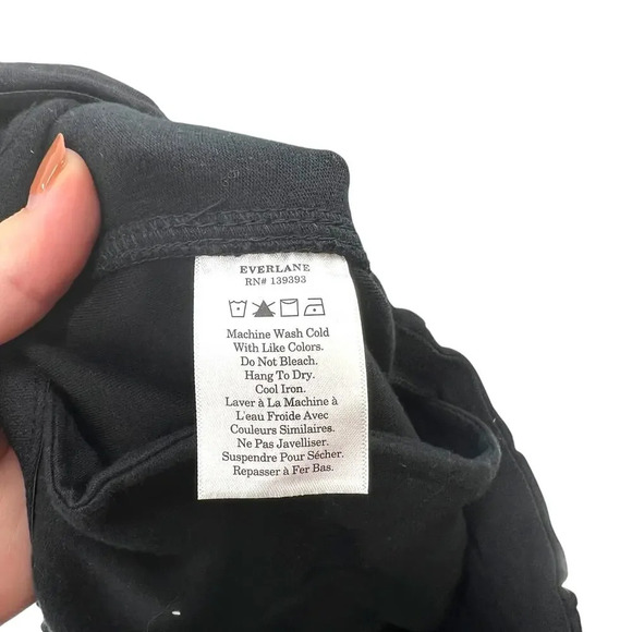 Everlane The Dream Pant in Black Elastic Waist Pull-On Knit Size Small - Picture 10 of 11